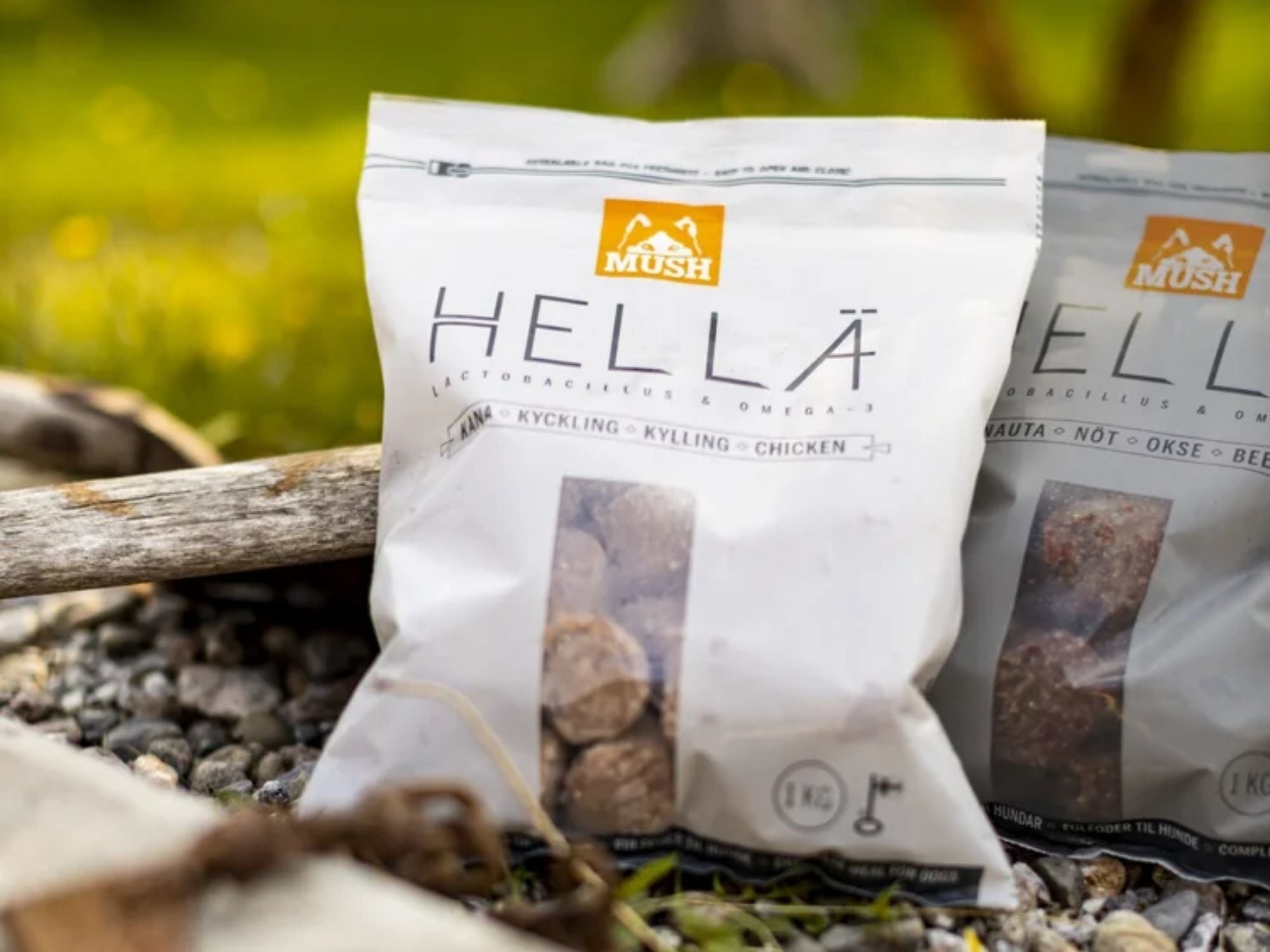 Mush Hellä fryst råfôr av kylling