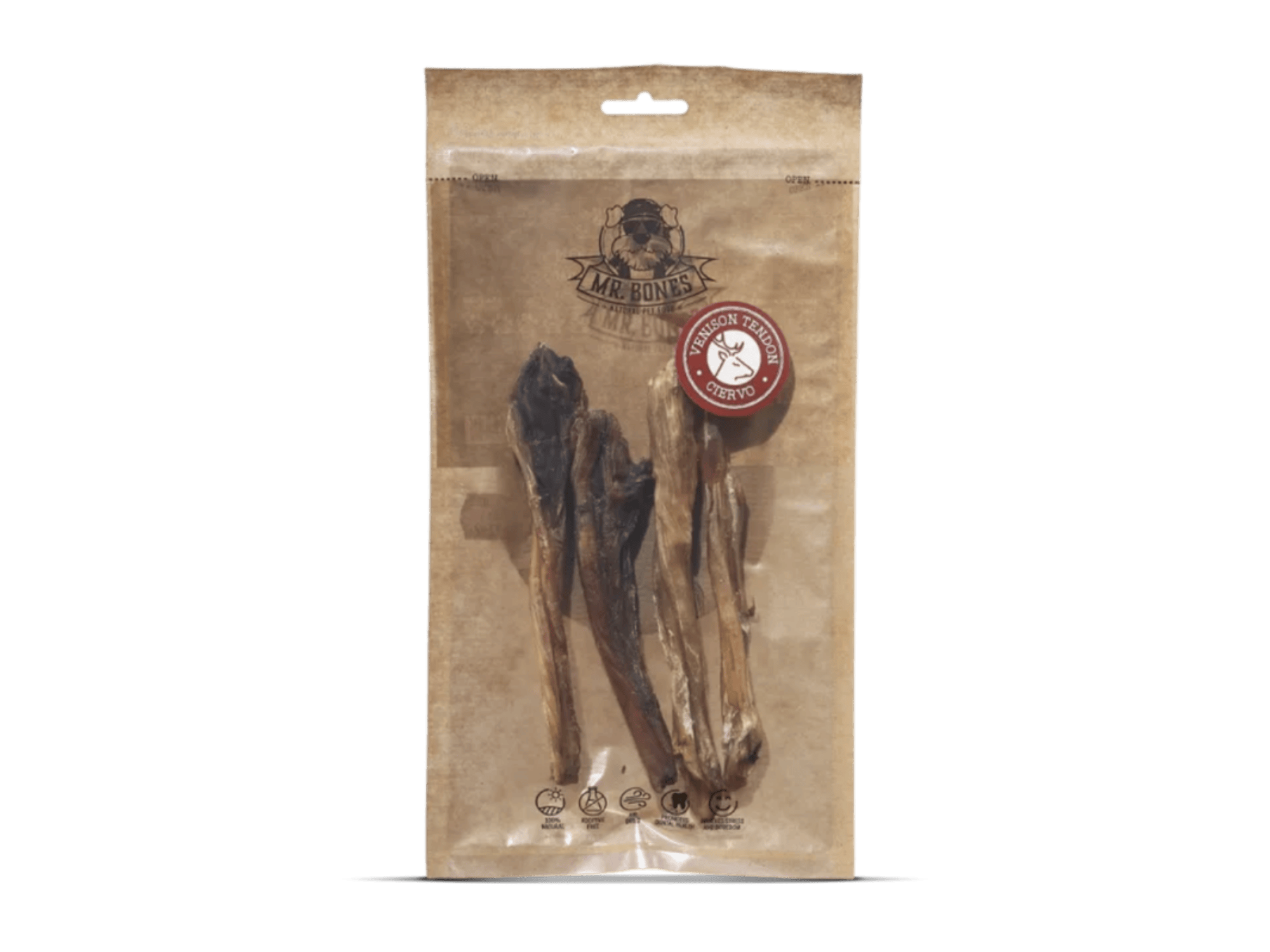 Mr. Bones Natural Snacks lufttørkede hjortesener 4 stk