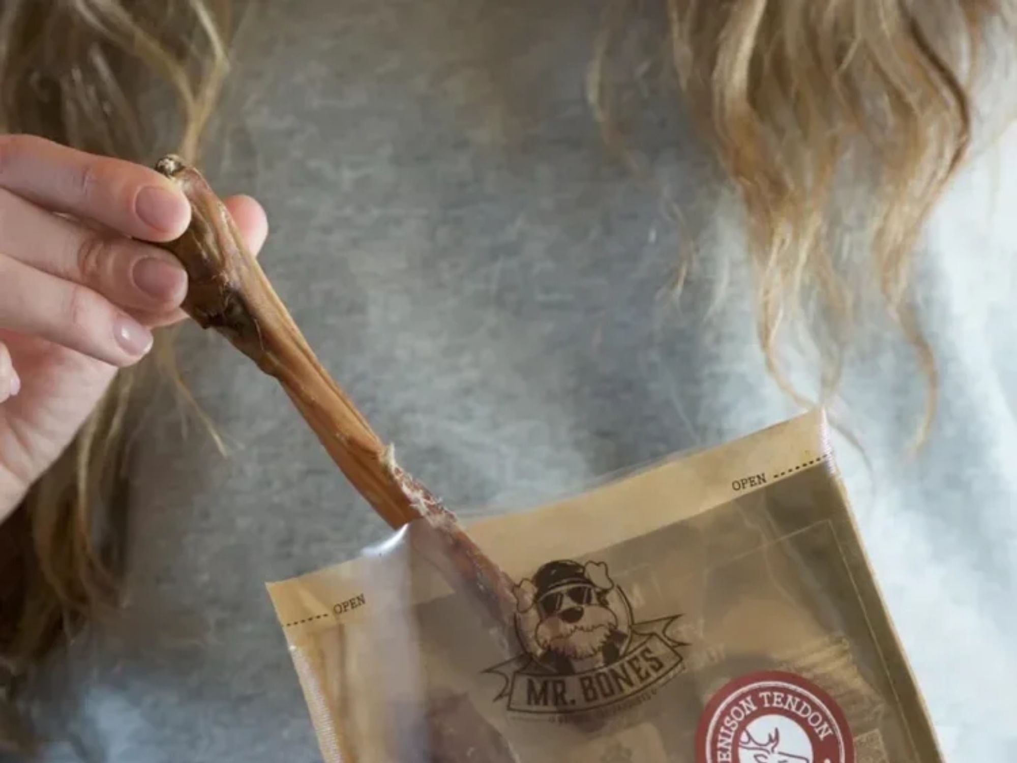 Mr. Bones Natural Snacks lufttørkede hjortesener 4 stk