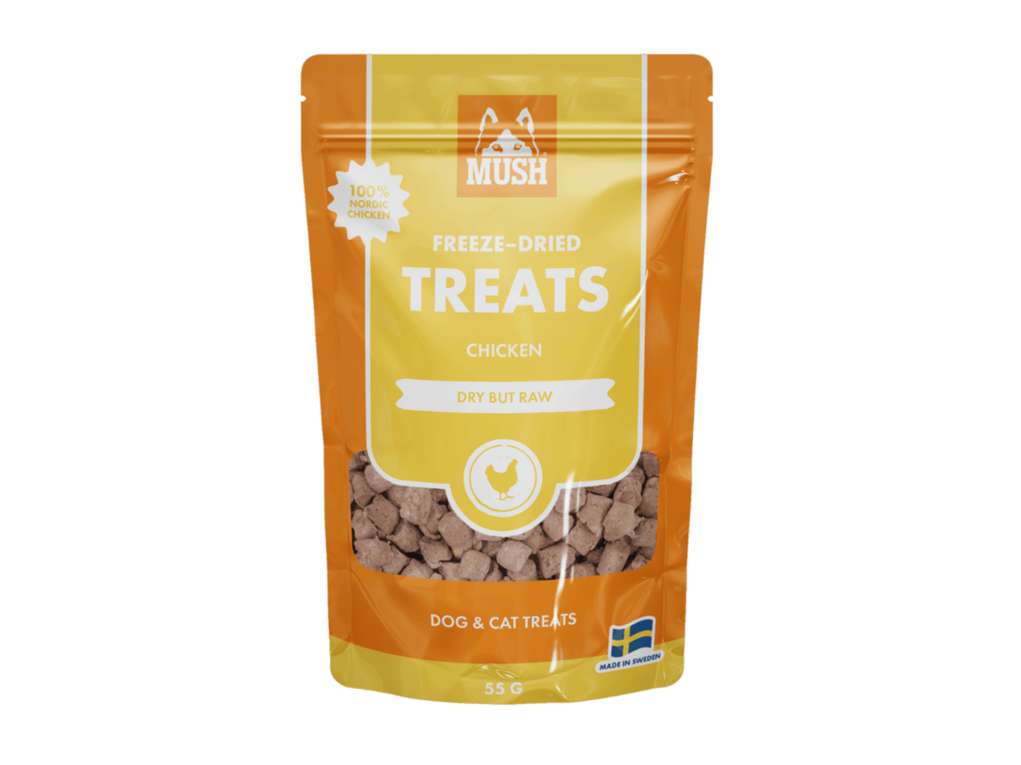 Mush Freeze-Dried Treats frysetørkede godbiter av kylling 50 g
