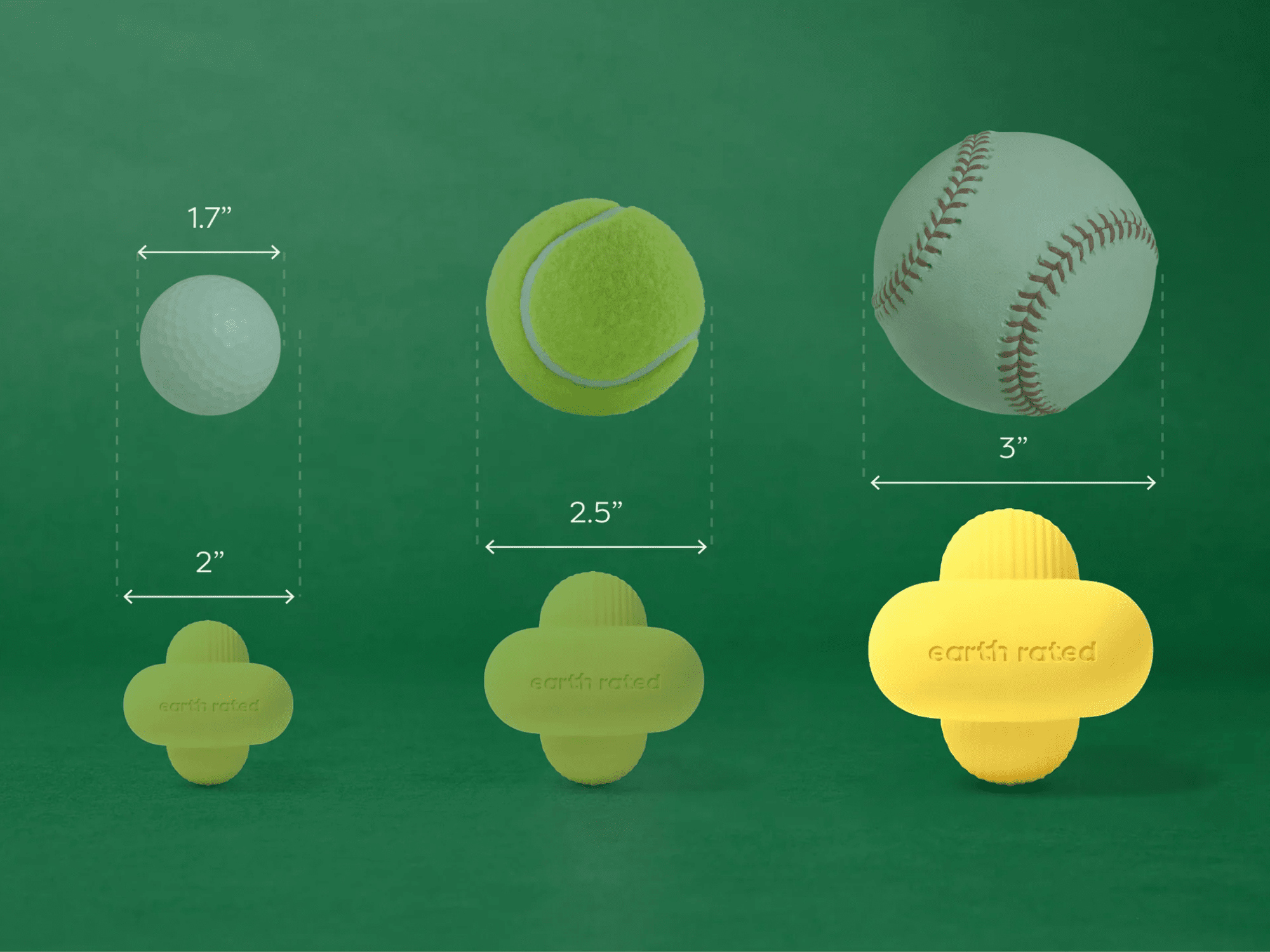 Earth Rated Fetch Toy apportleke i naturlig gummi - Hundepappa