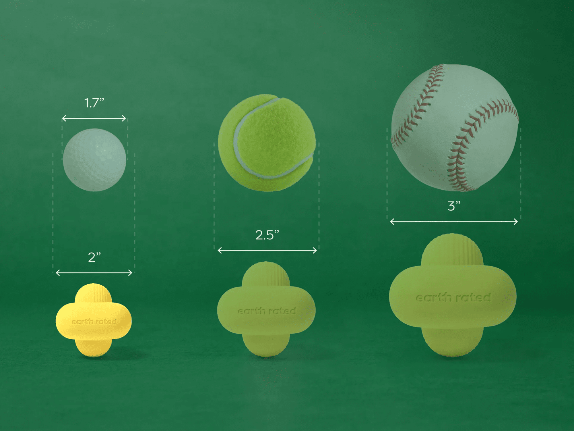 Earth Rated Fetch Toy apportleke i naturlig gummi - Hundepappa