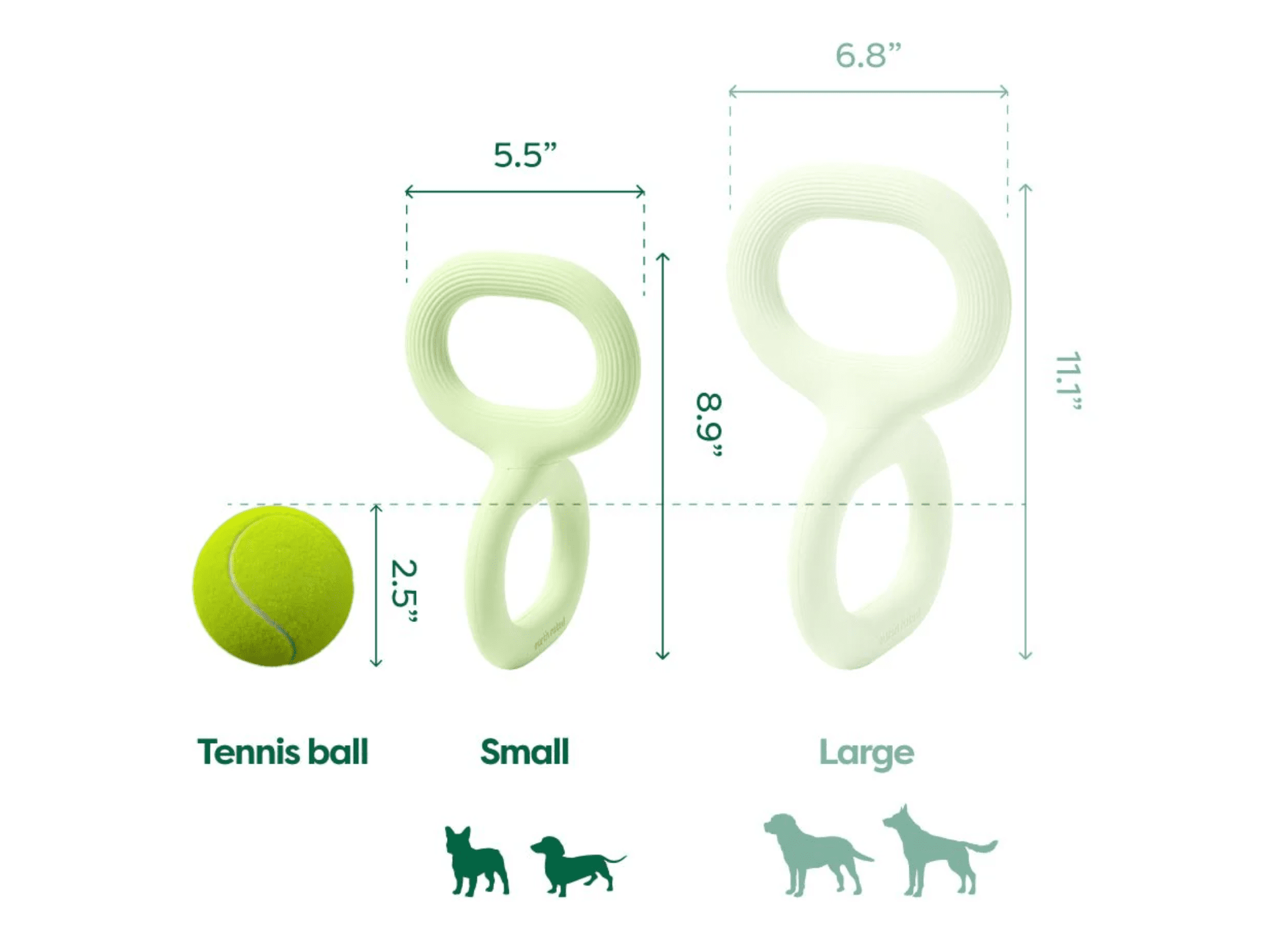 Earth Rated Tug Toy drakampleke i naturlig gummi - Hundepappa