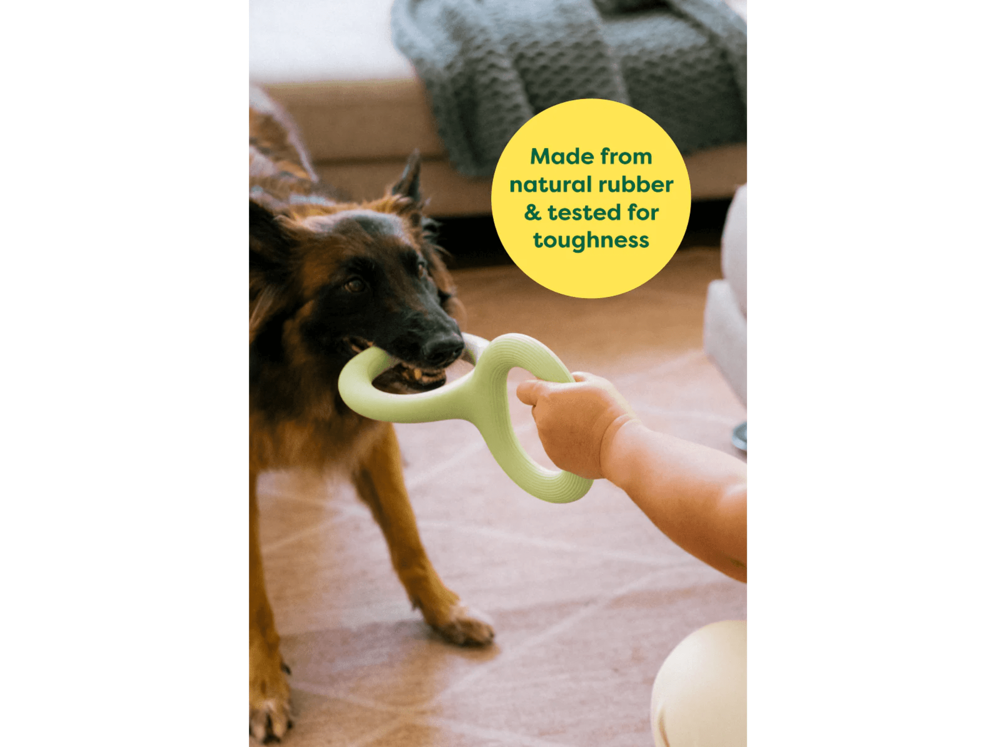 Earth Rated Tug Toy drakampleke i naturlig gummi - Hundepappa