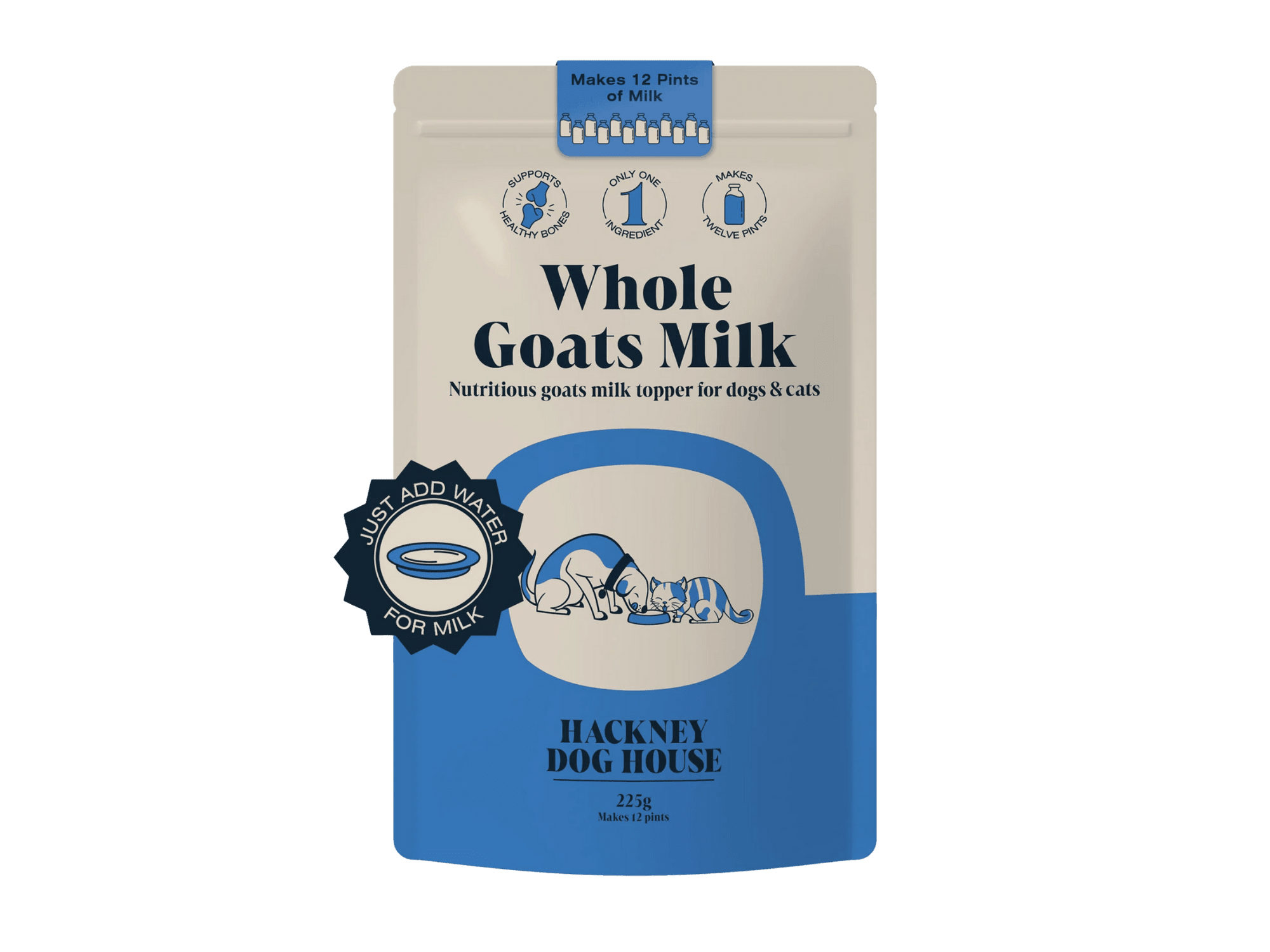 Hackney Dog House geitemelkpulver 225 g - Hundepappa