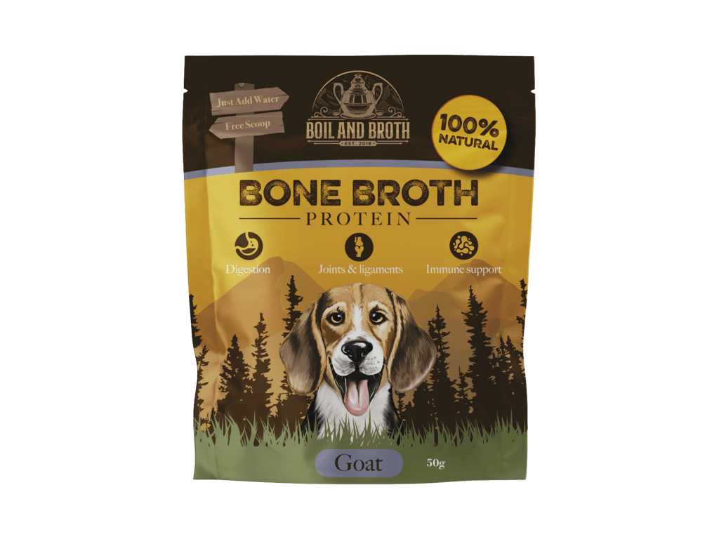 Boil And Broth beinkraftpulver av geit 50 g - Hundepappa