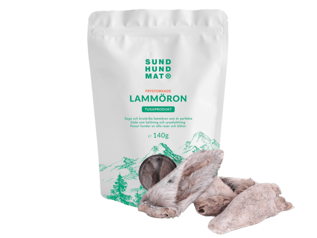 Sund Hundmat frysetørkede lammeører 140 g - Hundepappa