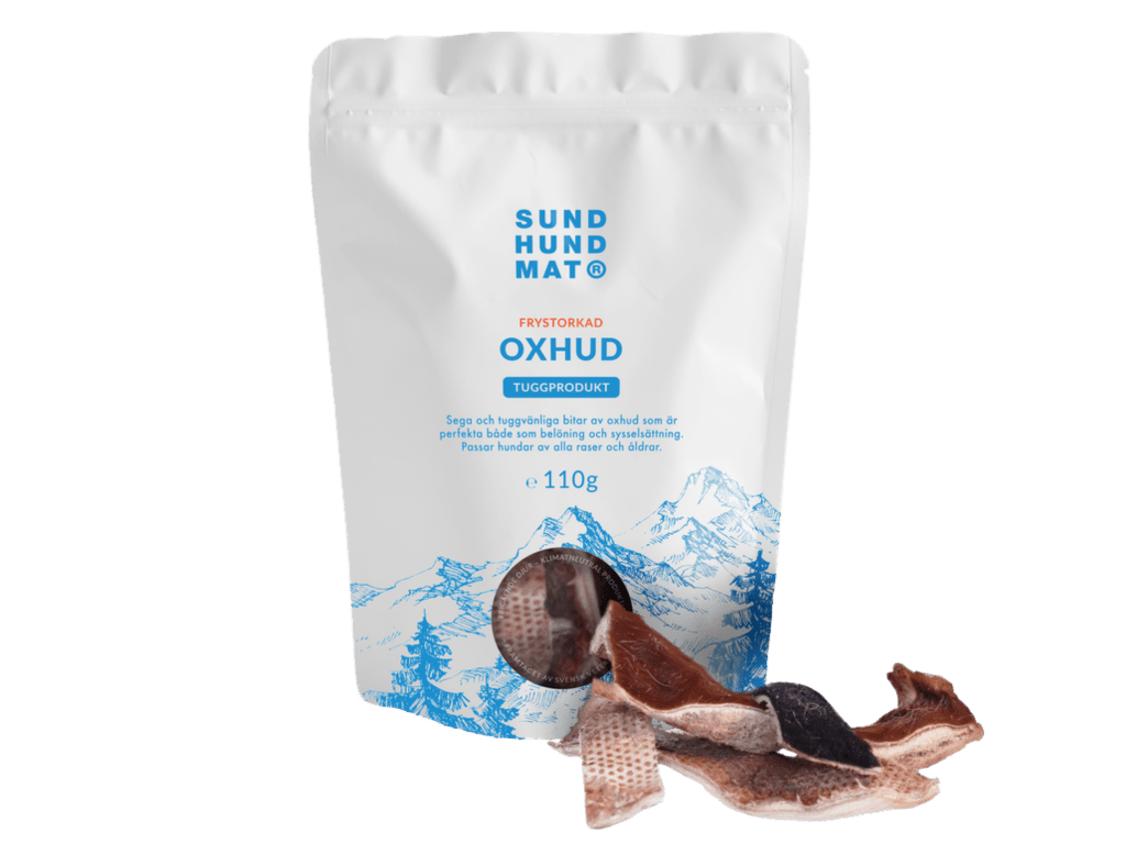 Sund Hundmat frysetørket storfehud 110 g - Hundepappa