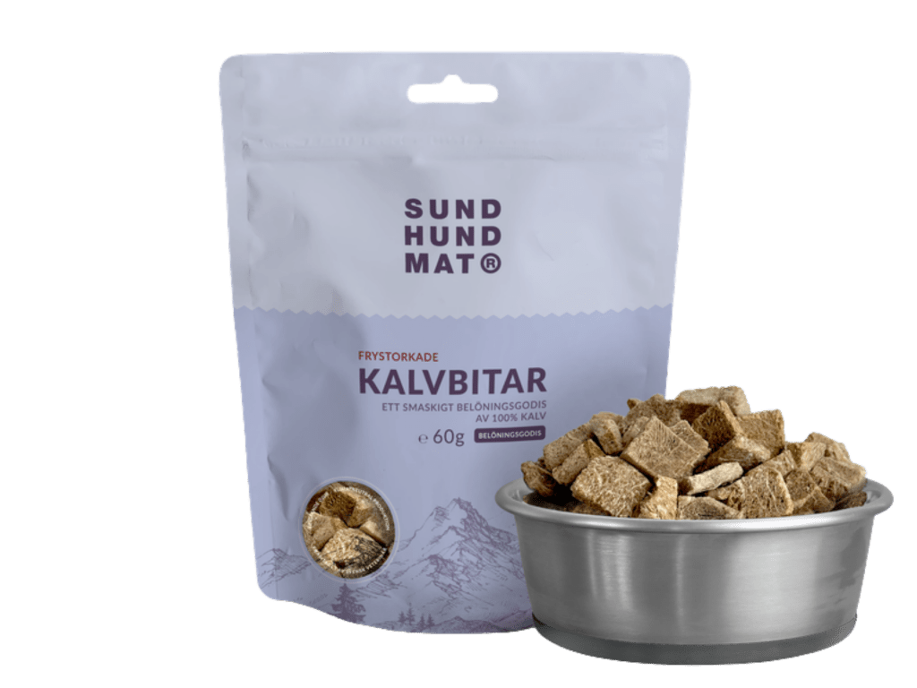 Sund Hundmat godbiter av frittgående kalv 60 g - Hundepappa