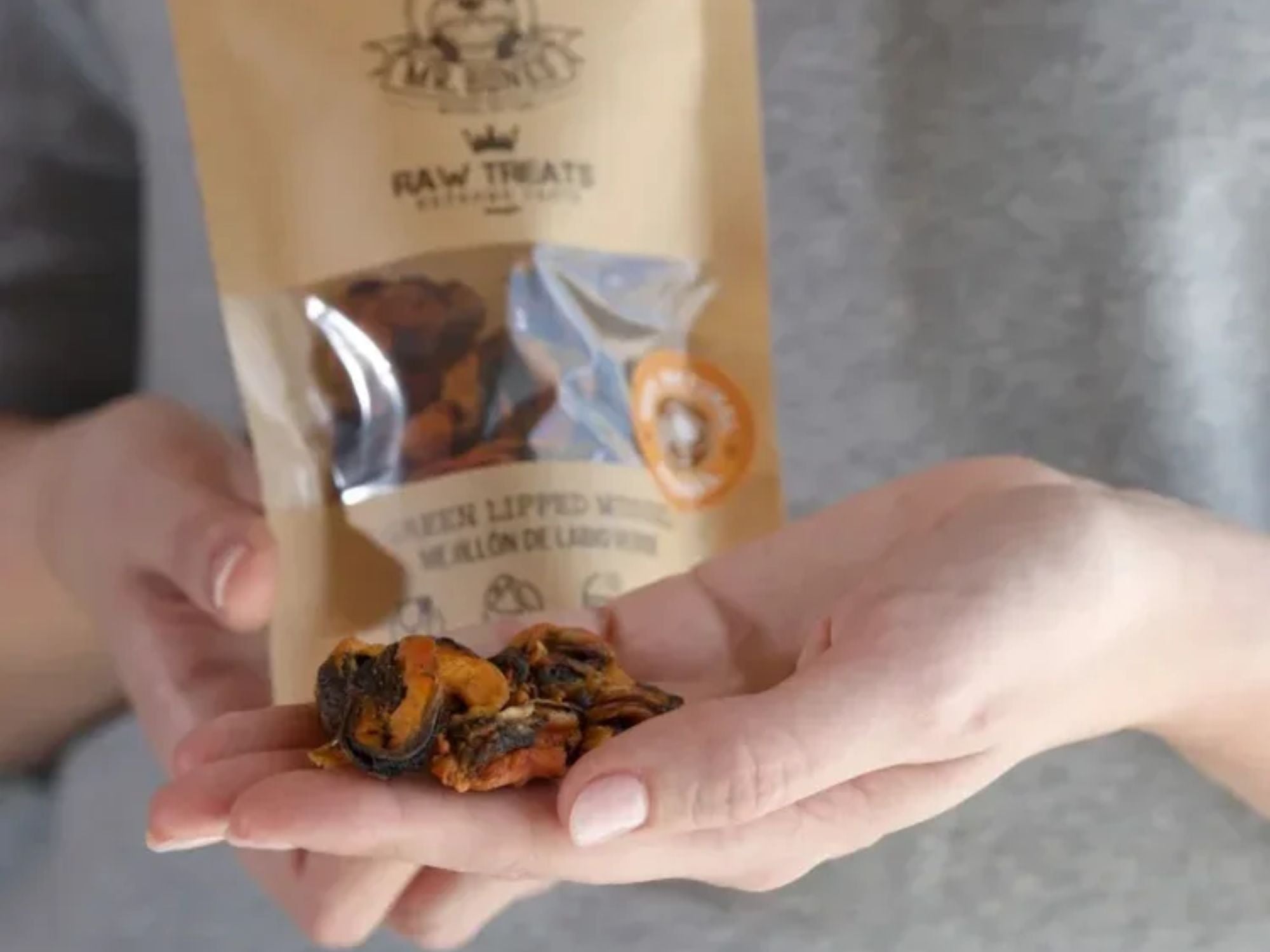 Mr. Bones Raw Treats godbiter av grønnleppemusling 45 g - Hundepappa