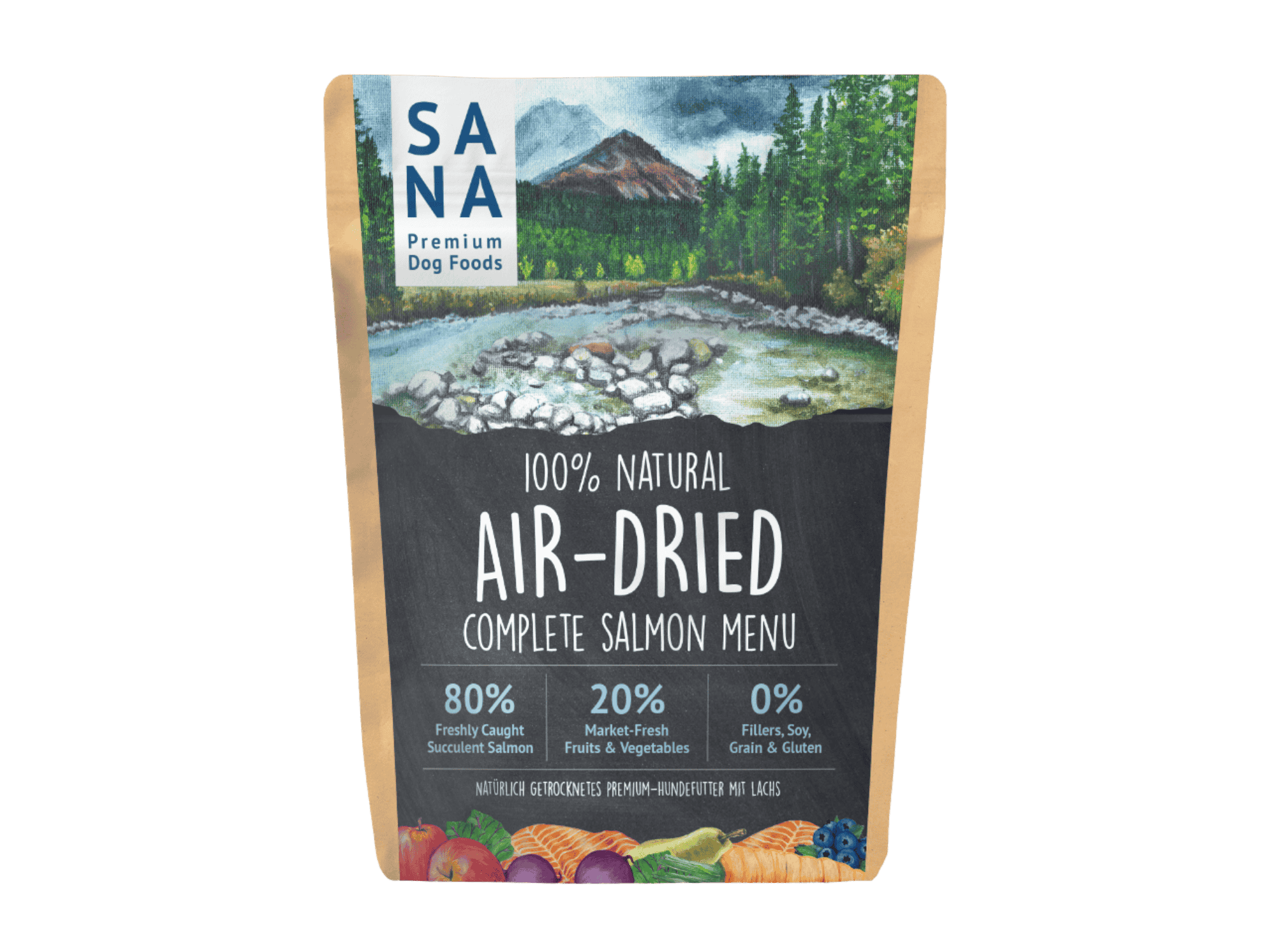 Sana lufttørket råfôr av laks - Hundepappa