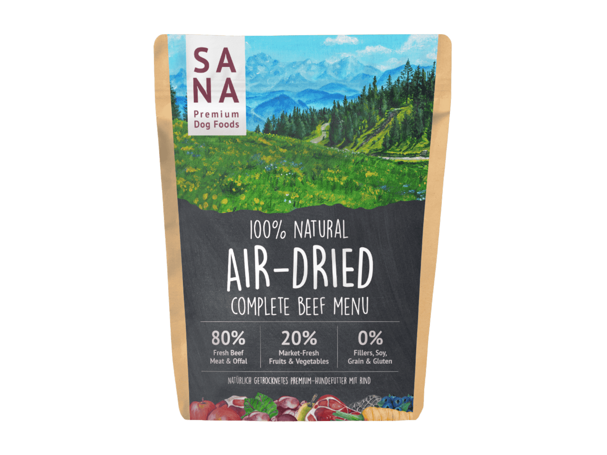 Sana lufttørket råfôr av storfe - Hundepappa