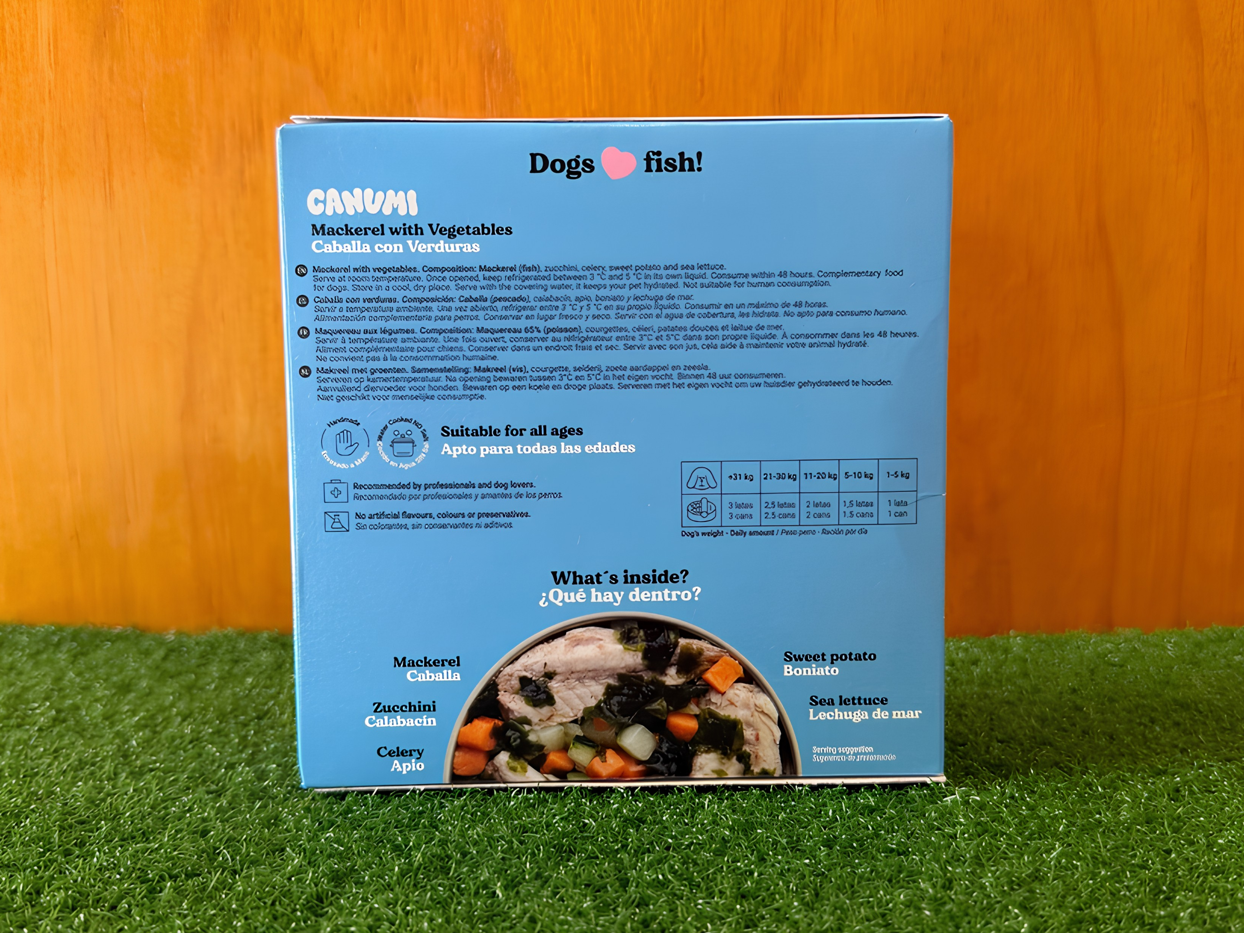 Canumi hermetisert makrell med grønnsaker 240 g