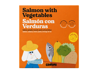 Canumi hermetisert laks med grønnsaker 240 g