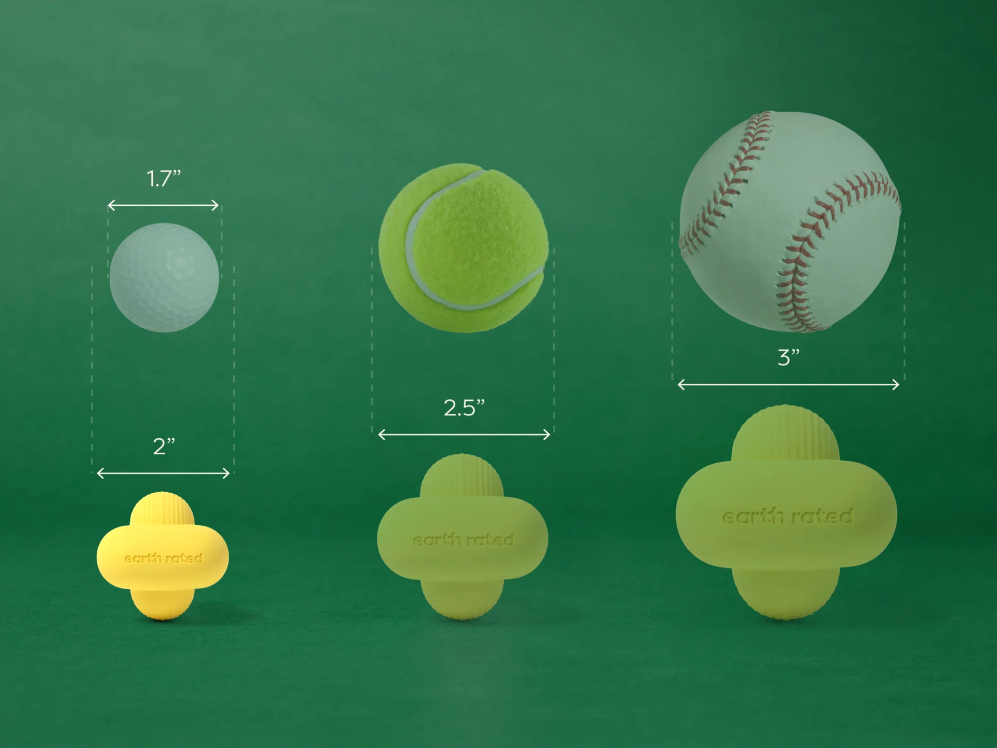 Earth Rated Fetch Toy apportleke i naturlig gummi