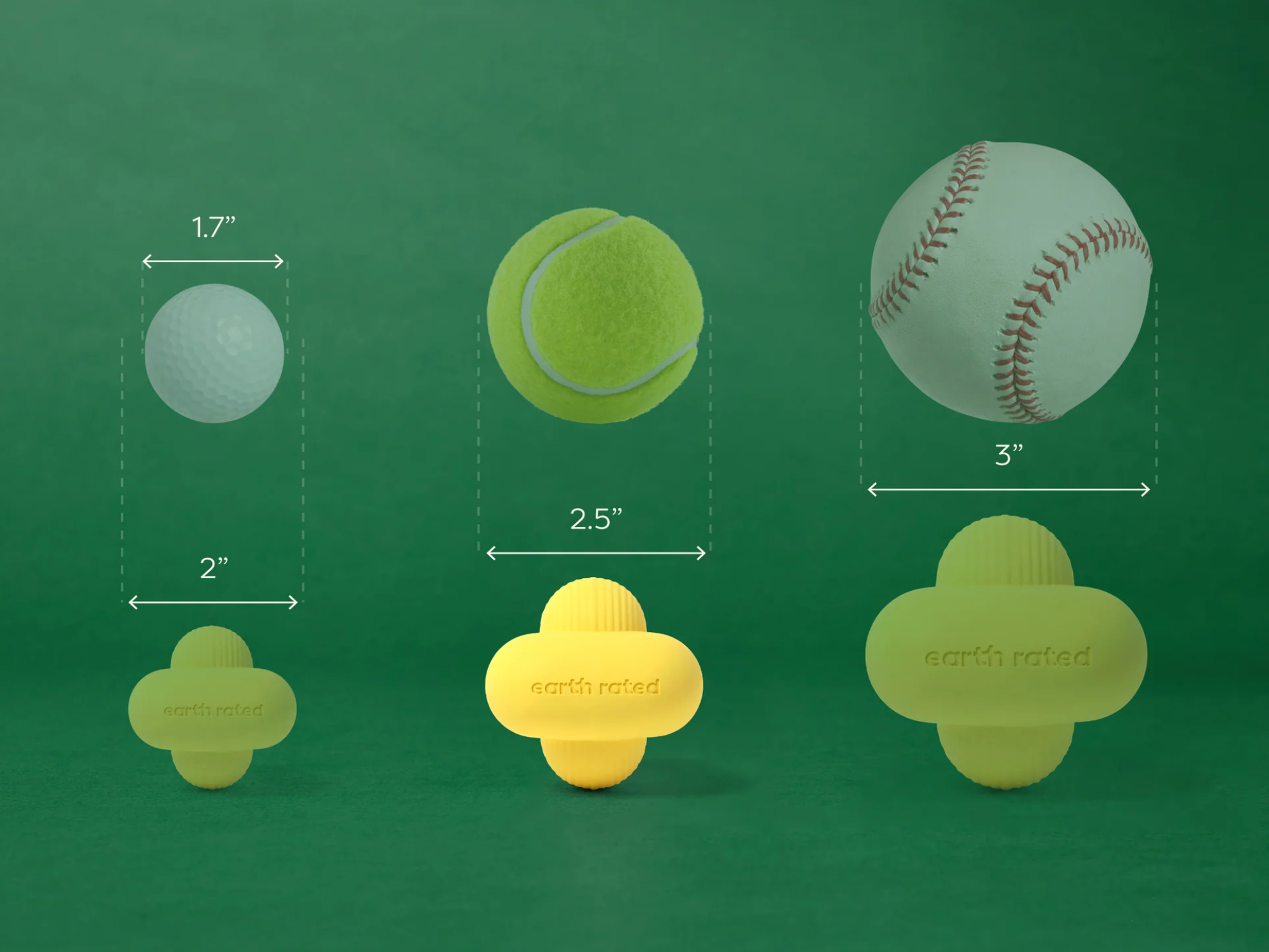 Earth Rated Fetch Toy apportleke i naturlig gummi