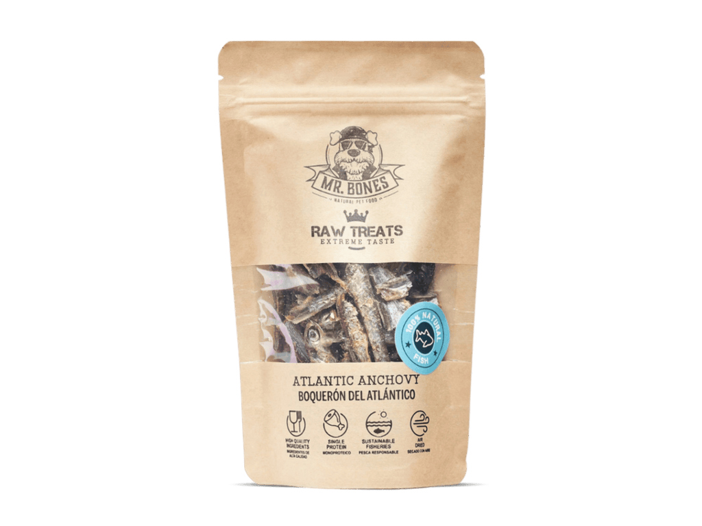 Mr. Bones Raw Treats godbiter av ansjos 45 g