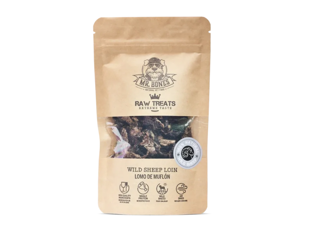Mr. Bones Raw Treats godbiter av villsau 45 g