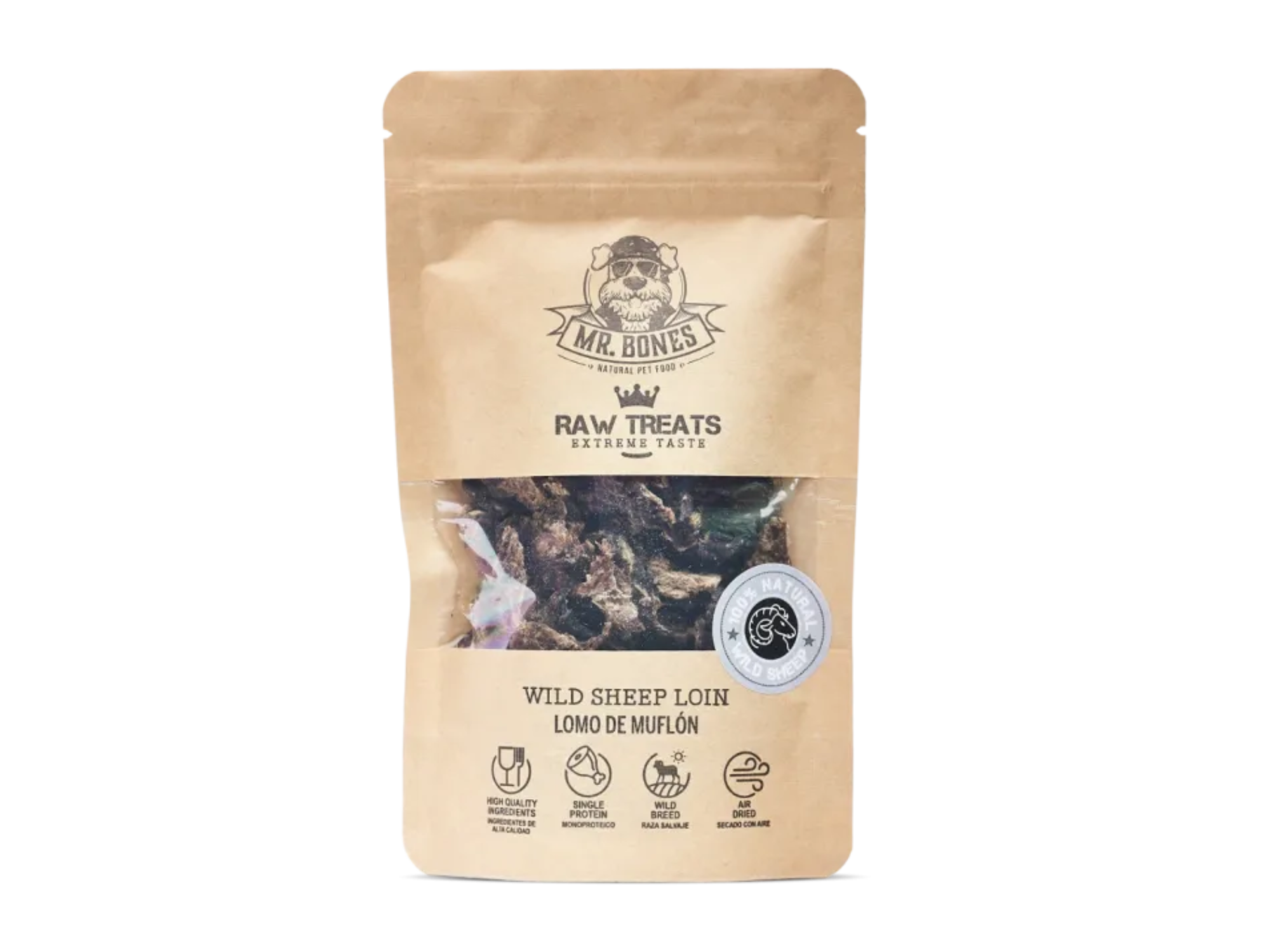 Mr. Bones Raw Treats godbiter av villsau 45 g
