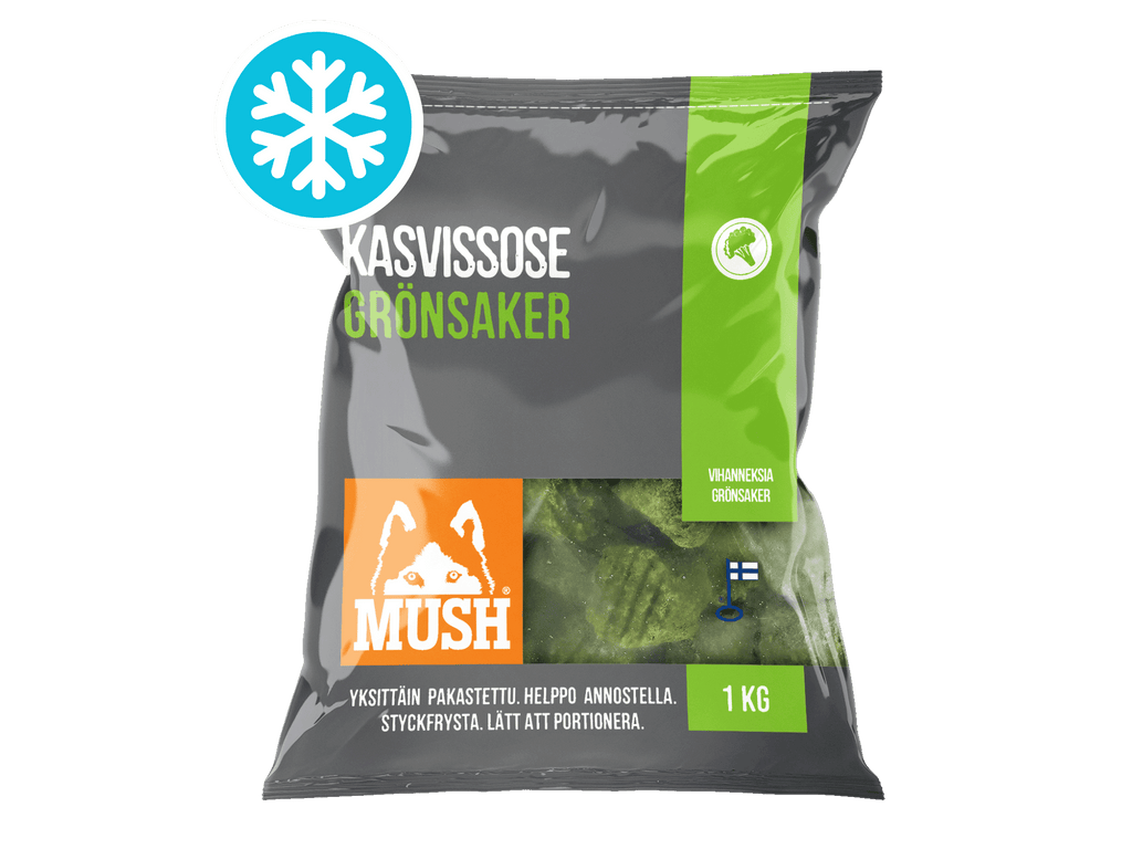 Mush BARF Basic fryste grønnsaker 1 kg