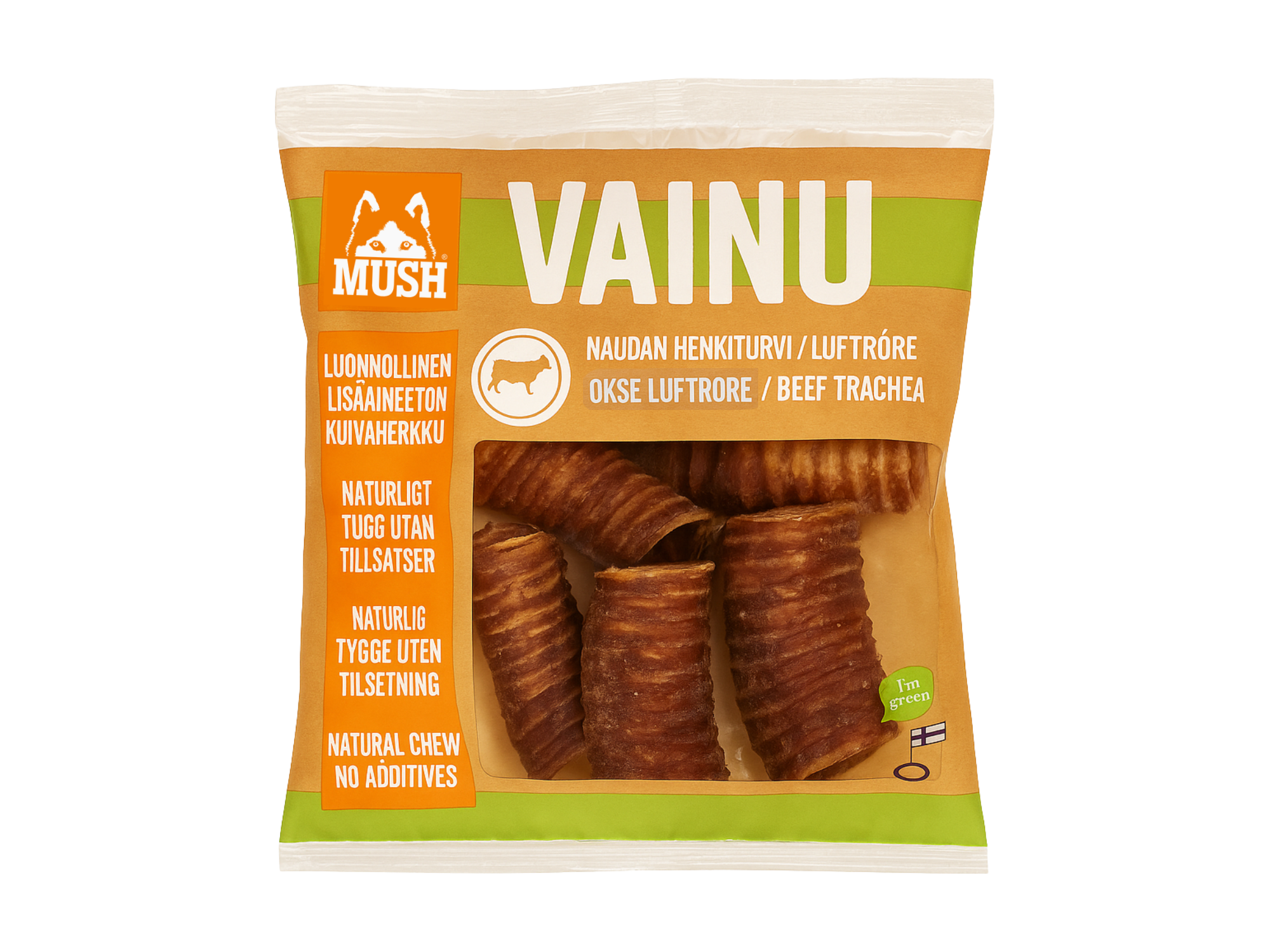 Mush Vainu lufttørket okseluftrør 200 g