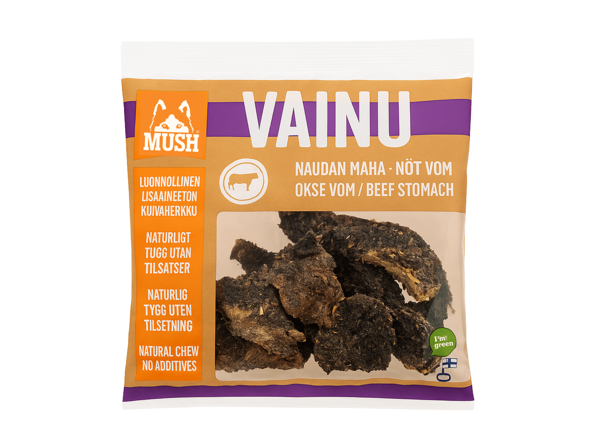 Mush Vainu lufttørkede strimler av storfevom 180 g