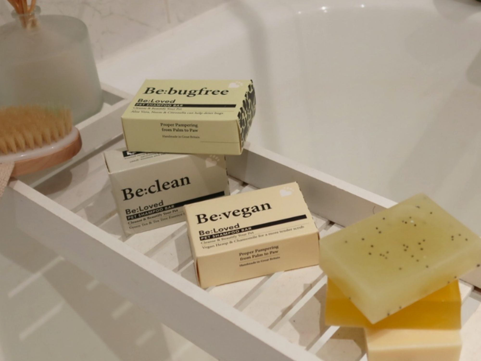 Be:vegan mild sjampobar med hamp og kamille - Hundepappa