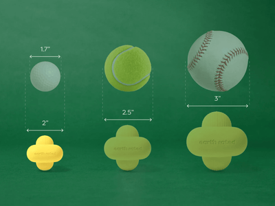 Earth Rated Fetch Toy apportleke i naturlig gummi - Hundepappa