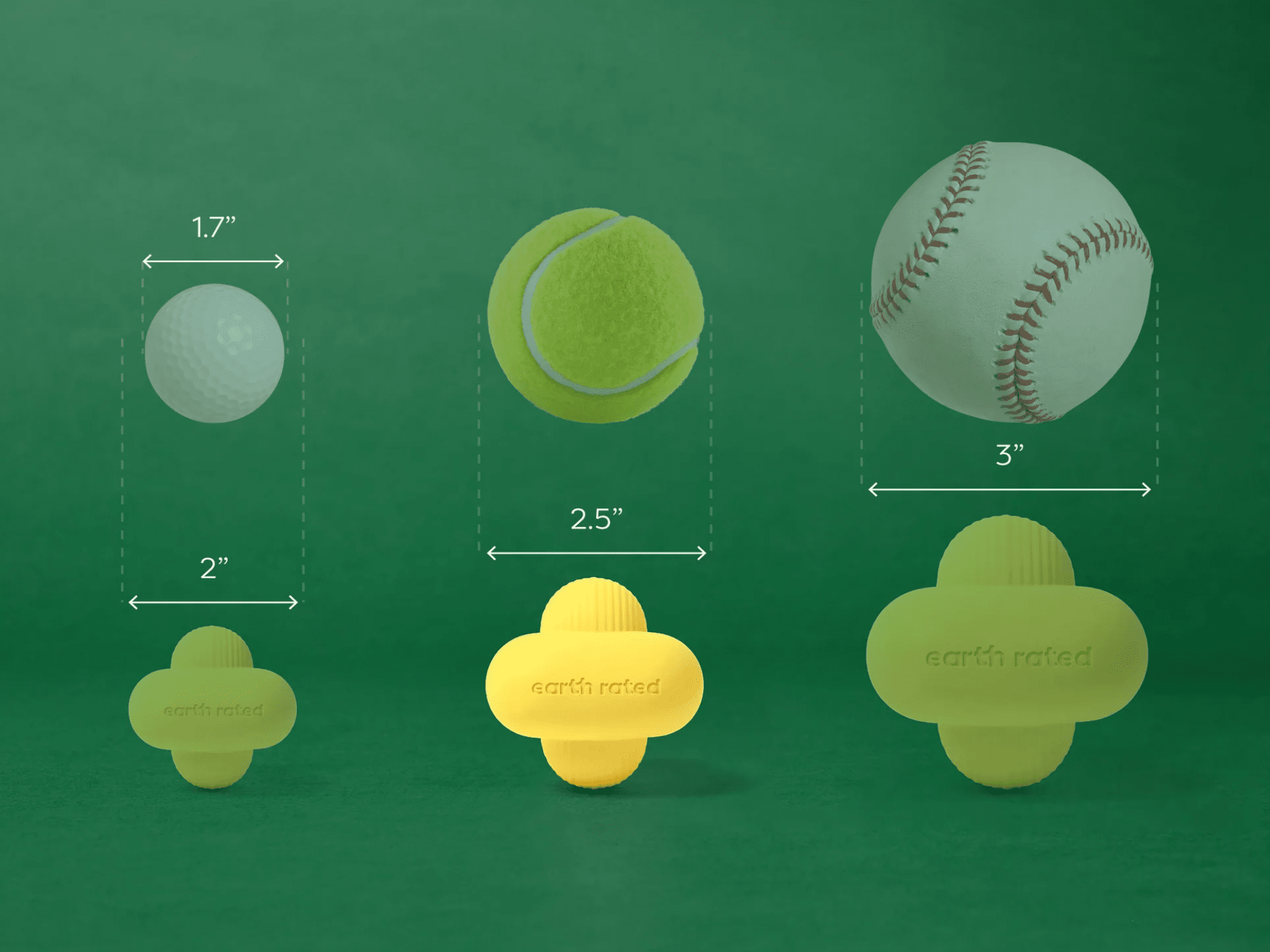 Earth Rated Fetch Toy apportleke i naturlig gummi - Hundepappa