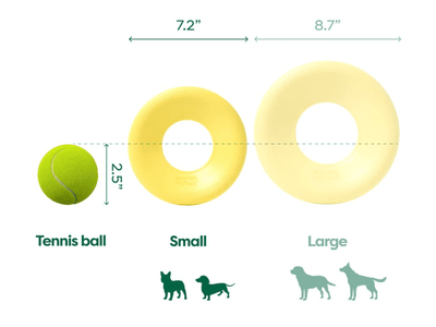 Earth Rated Fly Toy frisbee i naturlig gummi - Hundepappa