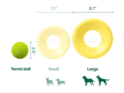 Earth Rated Fly Toy frisbee i naturlig gummi - Hundepappa