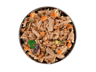 Fidelis dampkokt ferskfôr av laks og storfelever 400 g - Hundepappa