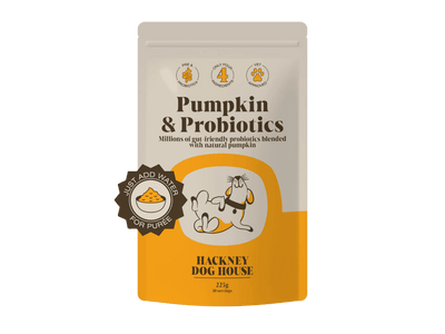 Hackney Dog House gresskar og probiotika 225 g - Hundepappa