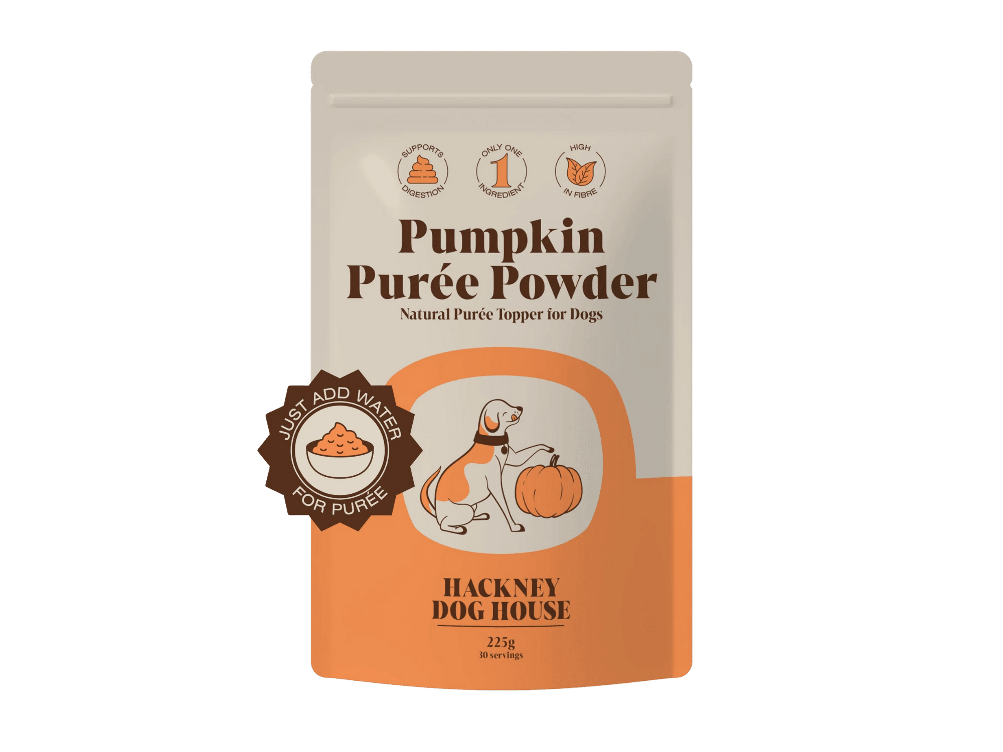 Hackney Dog House gresskarpulver 225 g - Hundepappa