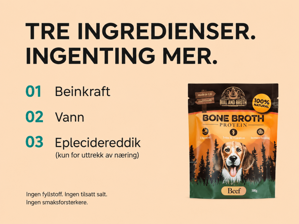 Boil And Broth beinkraftpulver av storfe 50 g - Hundepappa