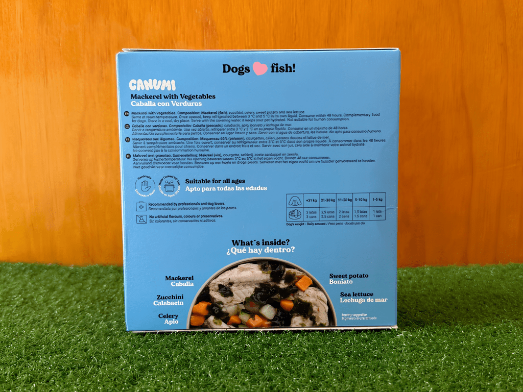 Canumi hermetisert makrell med grønnsaker 240 g - Hundepappa