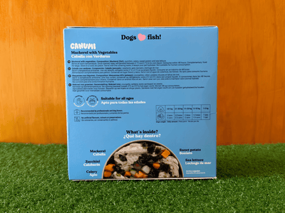 Canumi hermetisert makrell med grønnsaker 240 g - Hundepappa