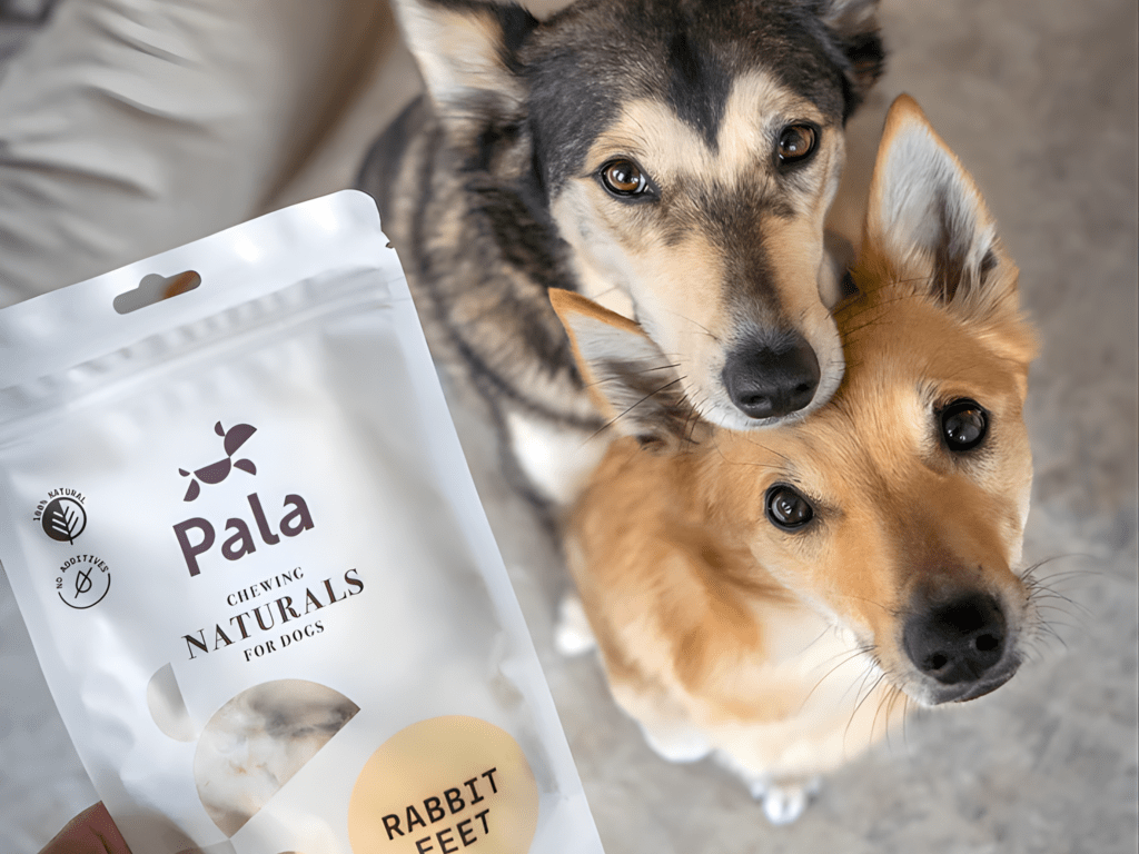 Pala lufttørkede kaninføtter 100 g - Hundepappa
