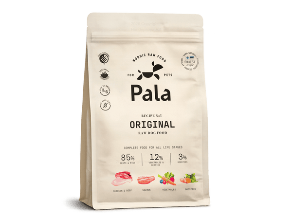 Pala Recipe 1 Original lufttørket råfôr av kylling, storfe og norsk laks - Hundepappa