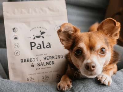 Pala Recipe 4 lufttørket råfôr av kanin, norsk sild og laks - Hundepappa