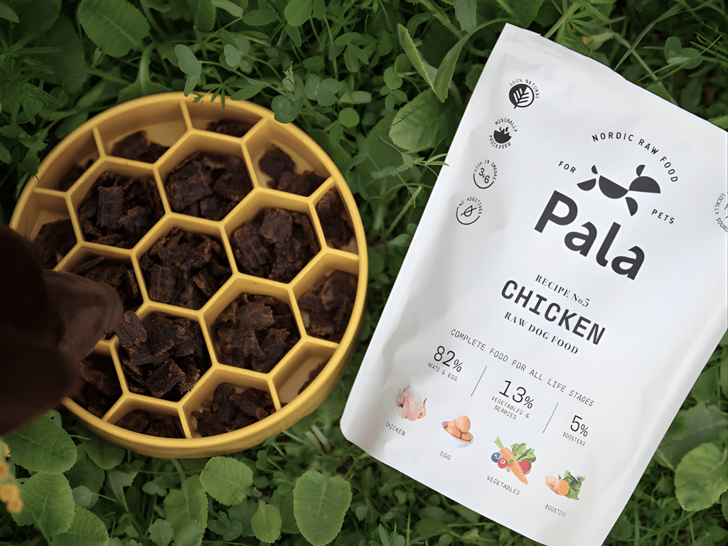 Pala Recipe 5 lufttørket råfôr av kylling - Hundepappa