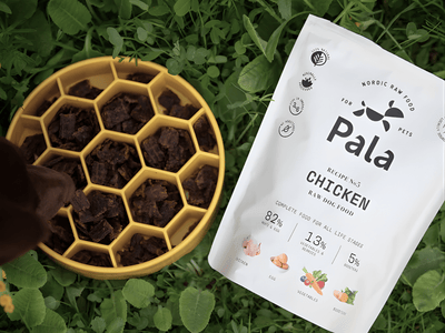 Pala Recipe 5 lufttørket råfôr av kylling - Hundepappa