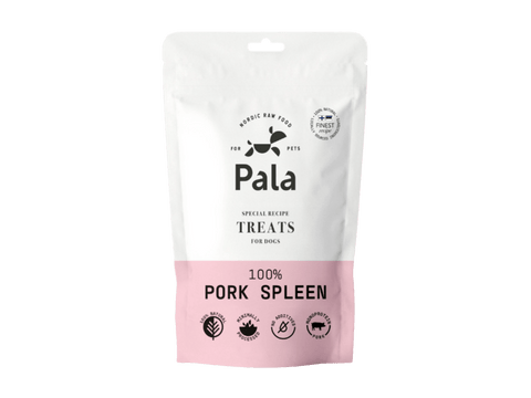 Pala Treats lufttørkede godbiter av grisemilt 100 g - Hundepappa