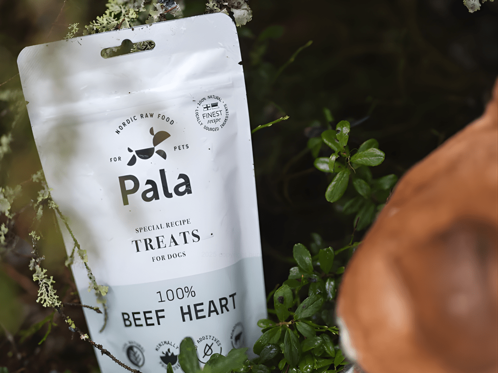 Pala Treats lufttørkede godbiter av storfehjerte - Hundepappa