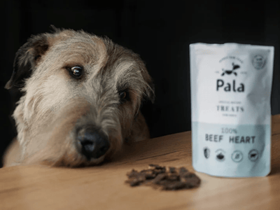 Pala Treats lufttørkede godbiter av storfehjerte - Hundepappa