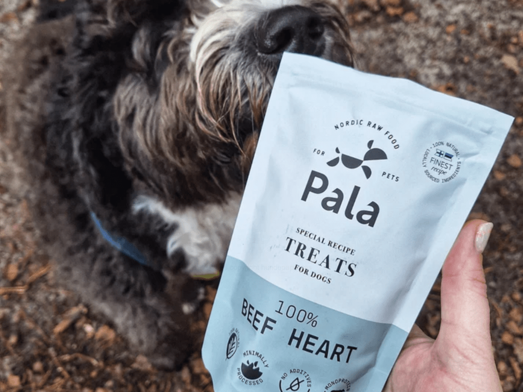 Pala Treats lufttørkede godbiter av storfehjerte - Hundepappa