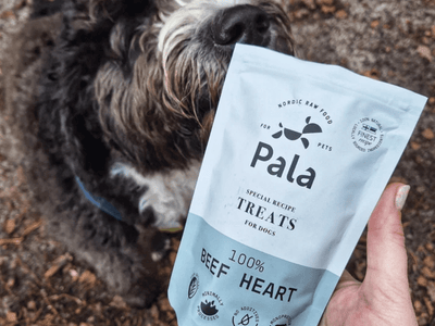 Pala Treats lufttørkede godbiter av storfehjerte - Hundepappa