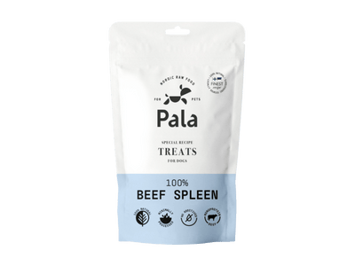 Pala Treats lufttørkede godbiter av storfemilt 100 g - Hundepappa