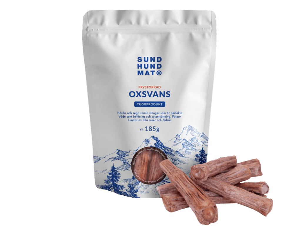 Sund Hundmat frysetørkede oksehaler 185 g - Hundepappa