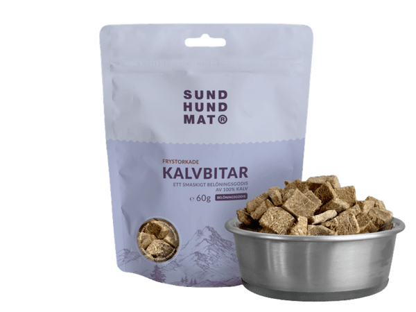 Sund Hundmat godbiter av frittgående kalv 60 g - Hundepappa